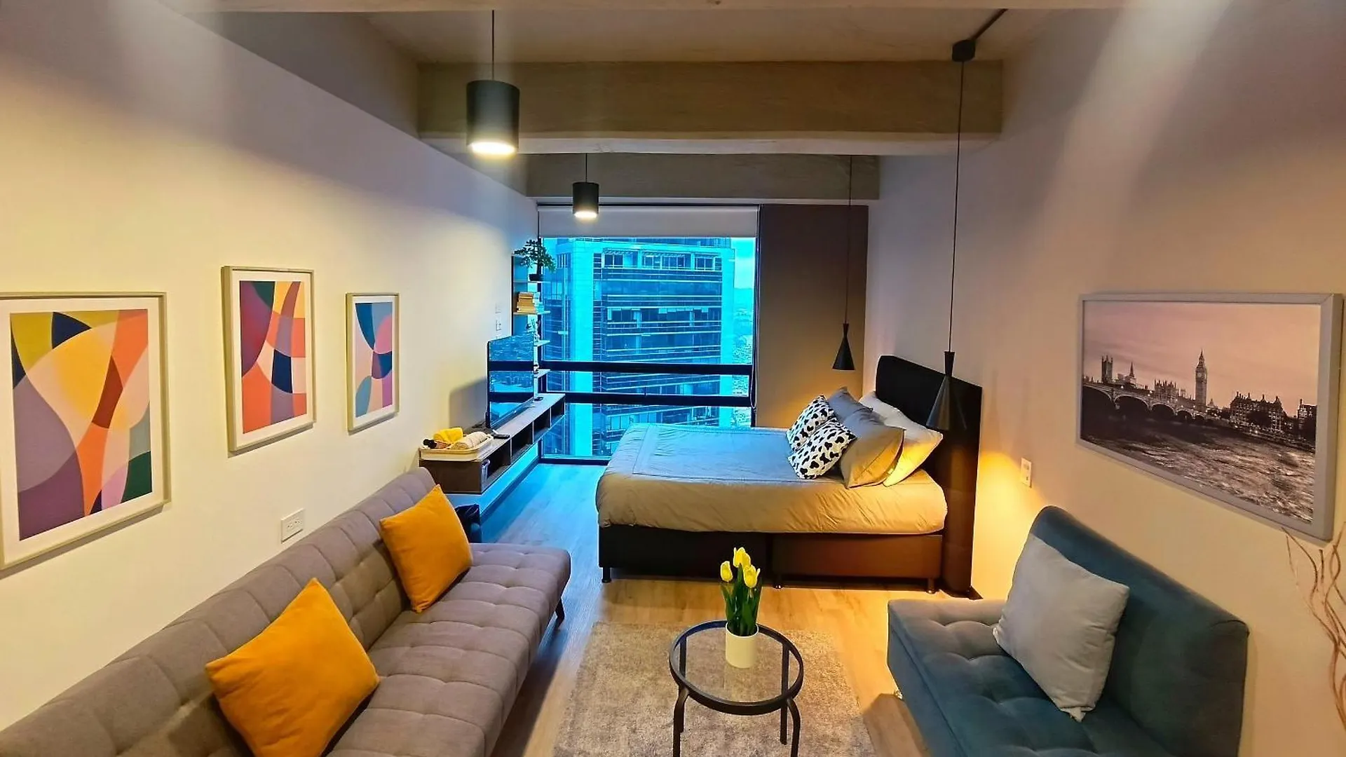 Apartment Vista Panoramica, Con Estilo Industrial, Usaquen Bogota